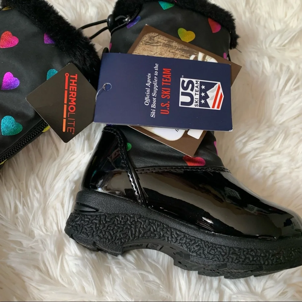 Khombu toddler girl sweetheart‎ winter boots size 6